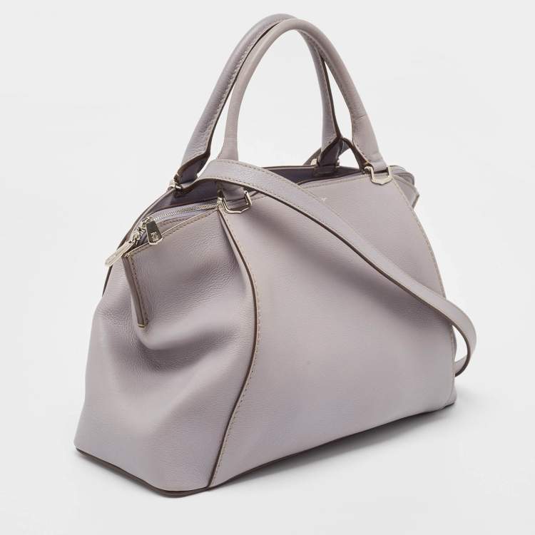 Pre Owned Cartier Mauve Leather Small C de Cartier Satchel