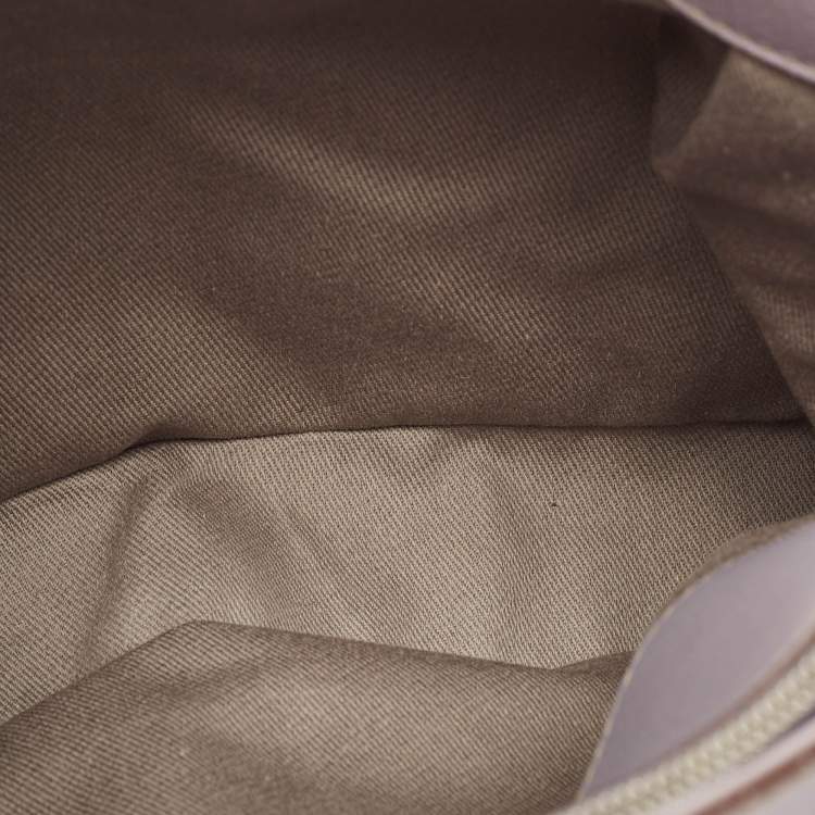 Pre Owned Cartier Mauve Leather Small C de Cartier Satchel