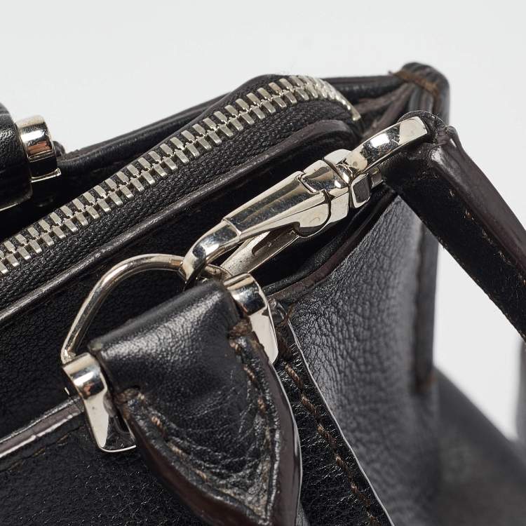 Pre Owned Cartier Black Leather Mini C de Cartier Satchel