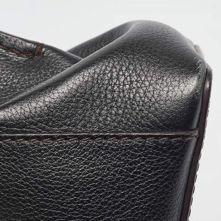 Pre Owned Cartier Black Leather Mini C de Cartier Satchel