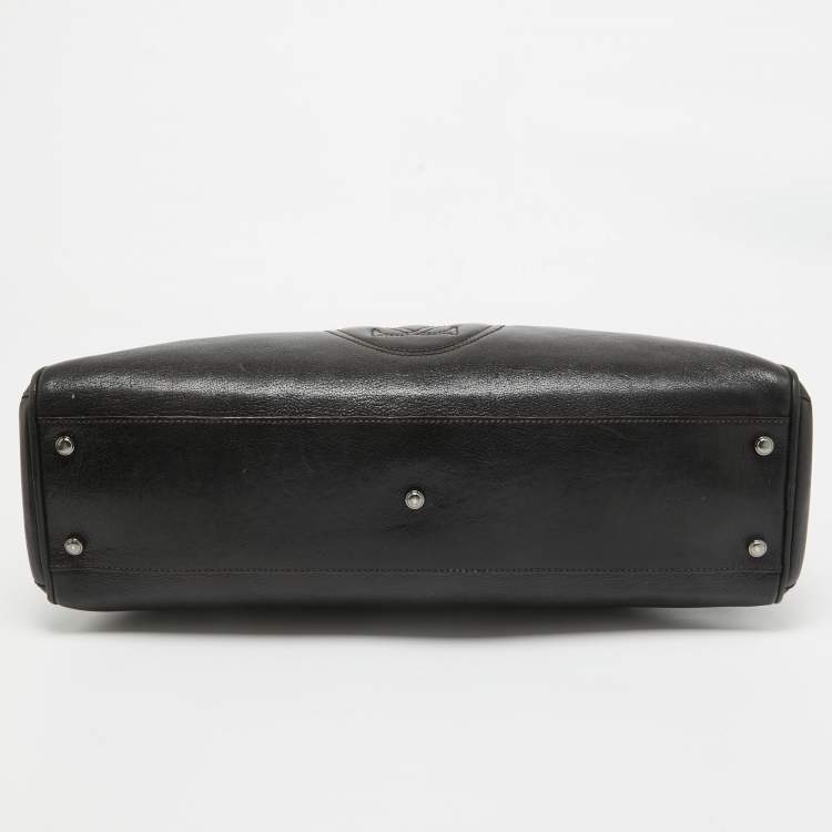 Pre Owned Cartier Dark Brown Leather Marcello de Cartier Bag