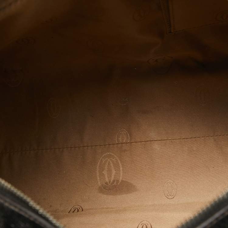 Pre Owned Cartier Dark Brown Leather Marcello de Cartier Bag