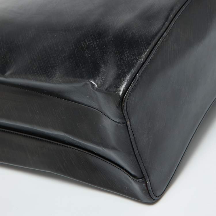 Pre Owned Cartier Black Leather Trinity Bag