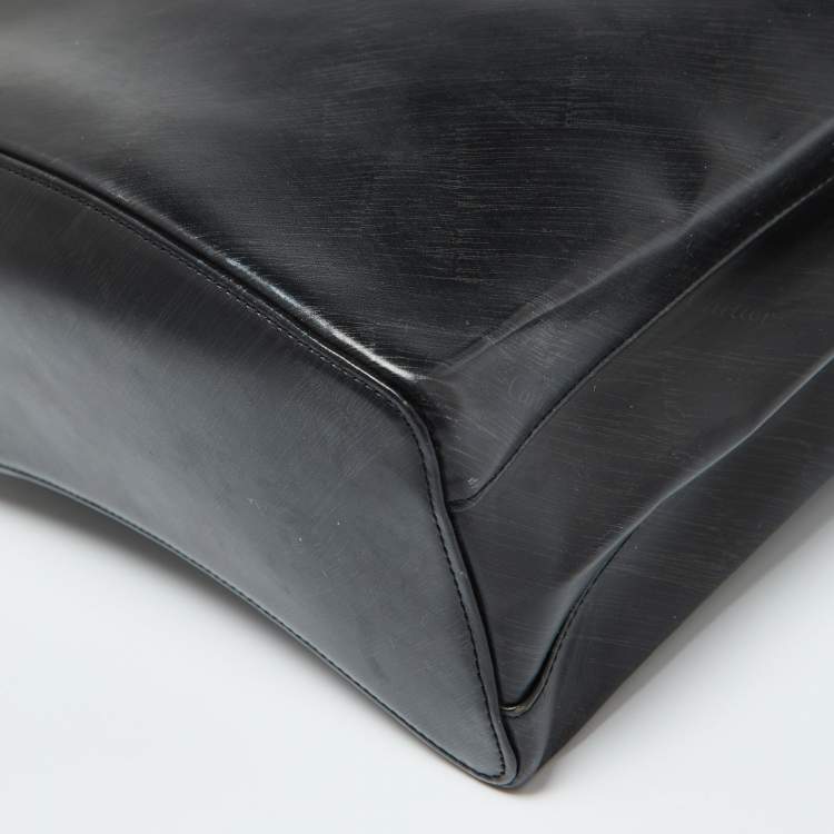Pre Owned Cartier Black Leather Trinity Bag