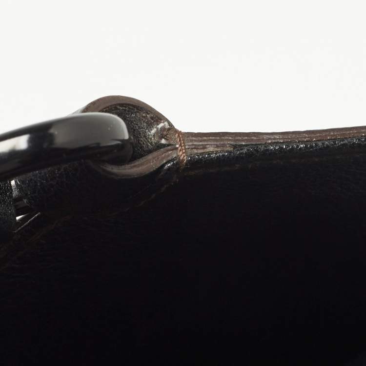 Pre Owned Cartier Black Leather Marcello de Cartier Bag