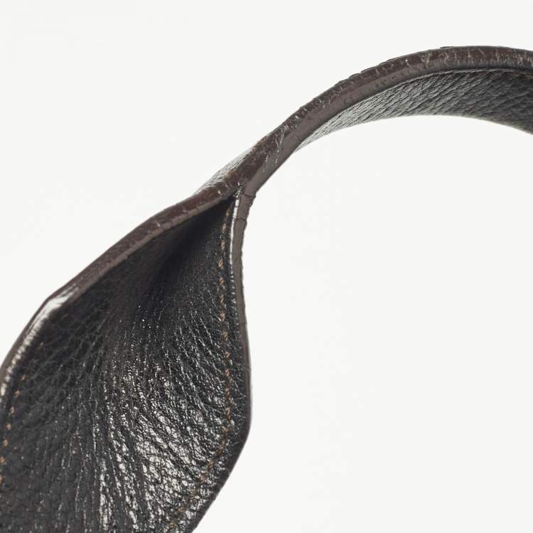 Pre Owned Cartier Black Leather Marcello de Cartier Bag