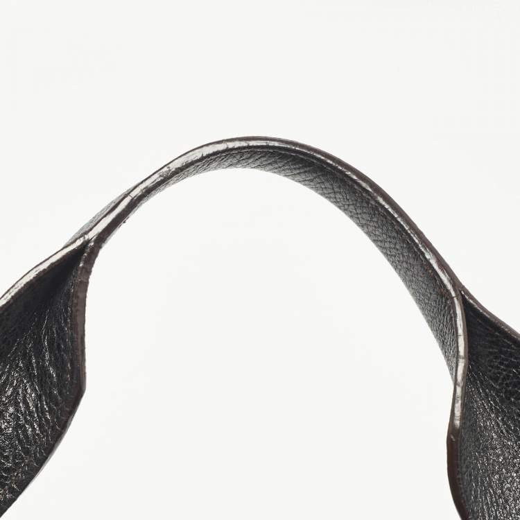 Pre Owned Cartier Black Leather Marcello de Cartier Bag