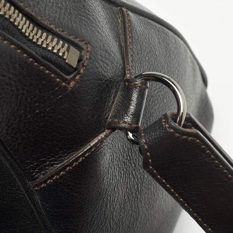 Pre Owned Cartier Black Leather Marcello de Cartier Bag