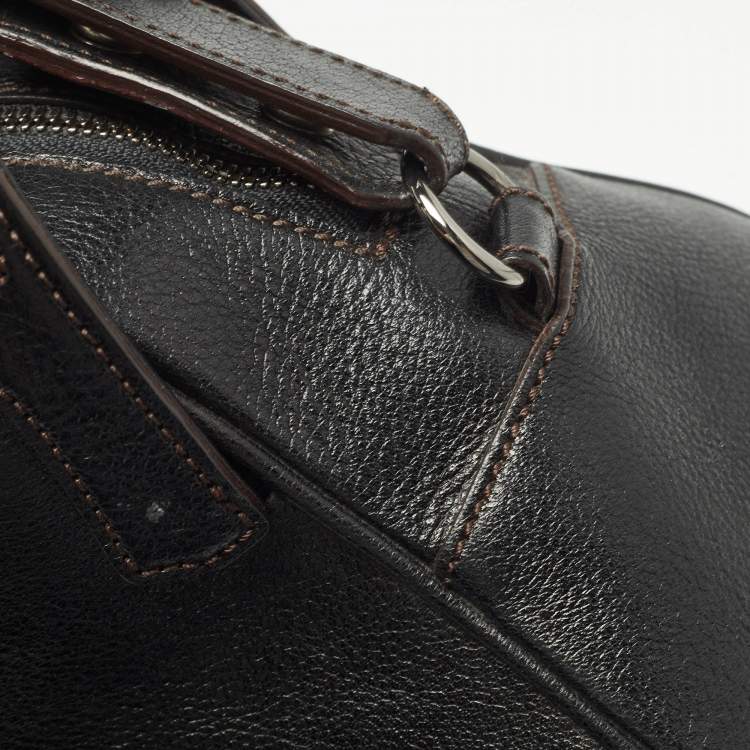 Pre Owned Cartier Black Leather Marcello de Cartier Bag
