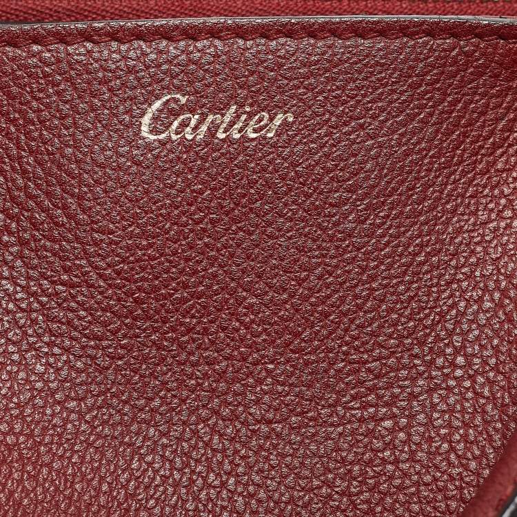 Pre Owned Cartier Red Leather Mini C de Cartier Satchel