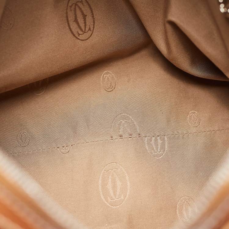 Pre Owned Cartier Tan Leather Marcello de Cartier Satchel