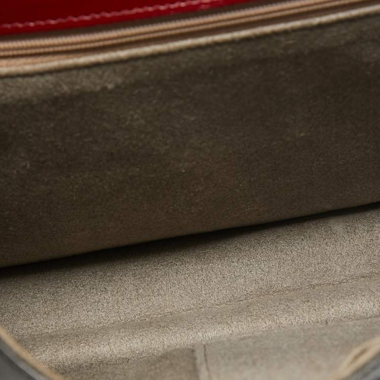 Pre Owned Cartier Black Leather Envelope Shoulder Bag
