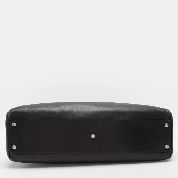 Pre Owned Cartier Black Leather Marcello de Cartier Satchel