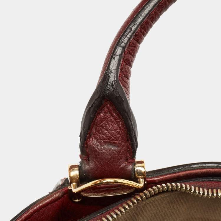 Pre Owned Cartier Red Leather Mini C de Cartier Satchel