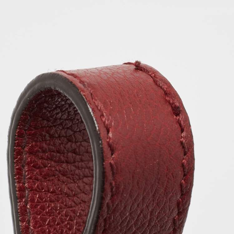 Pre Owned Cartier Red Leather Mini C de Cartier Satchel