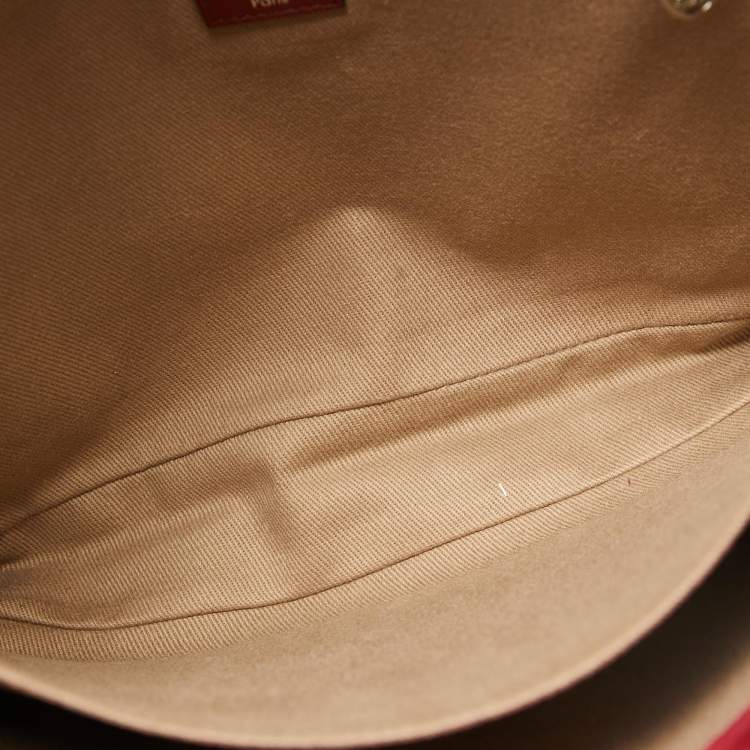 Pre Owned Cartier Burgundy Leather and Suede Marcello De Cartier Flap Top Handle Bag