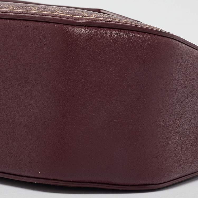 Pre Owned Cartier Burgundy Leather Nano Guirlande de Cartier Crossbody Bag