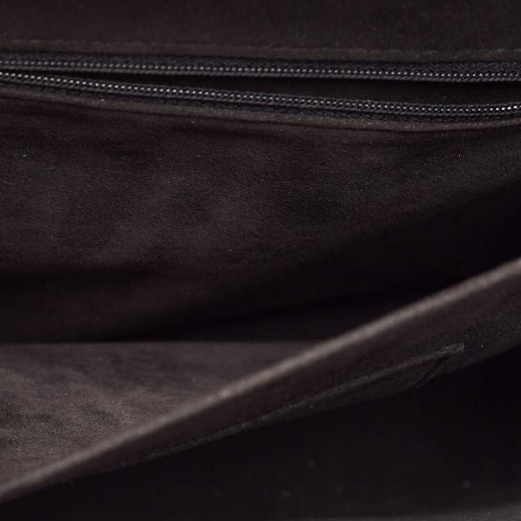 Pre Owned Cartier Black Python, Patent and Leather Feminine Line Tote