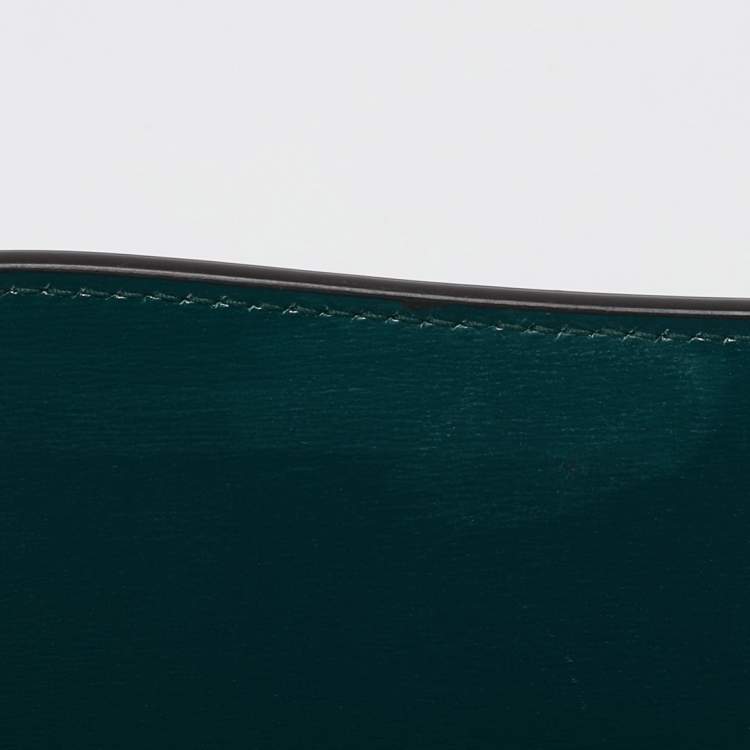 Pre Owned Cartier Green Quilted Leather Panthère De Cartier International Wallet