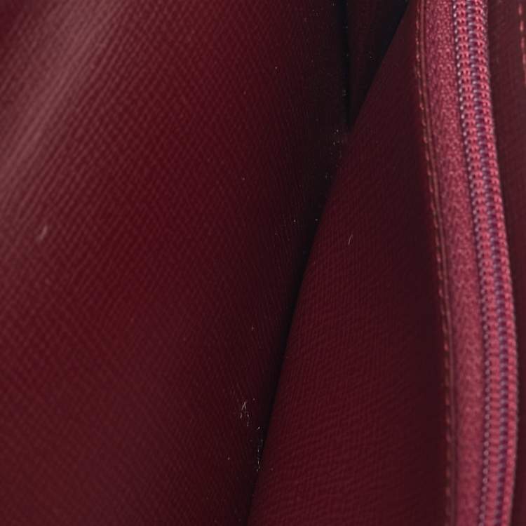 Pre Owned Cartier Red Leather Must de Cartier Continental Wallet