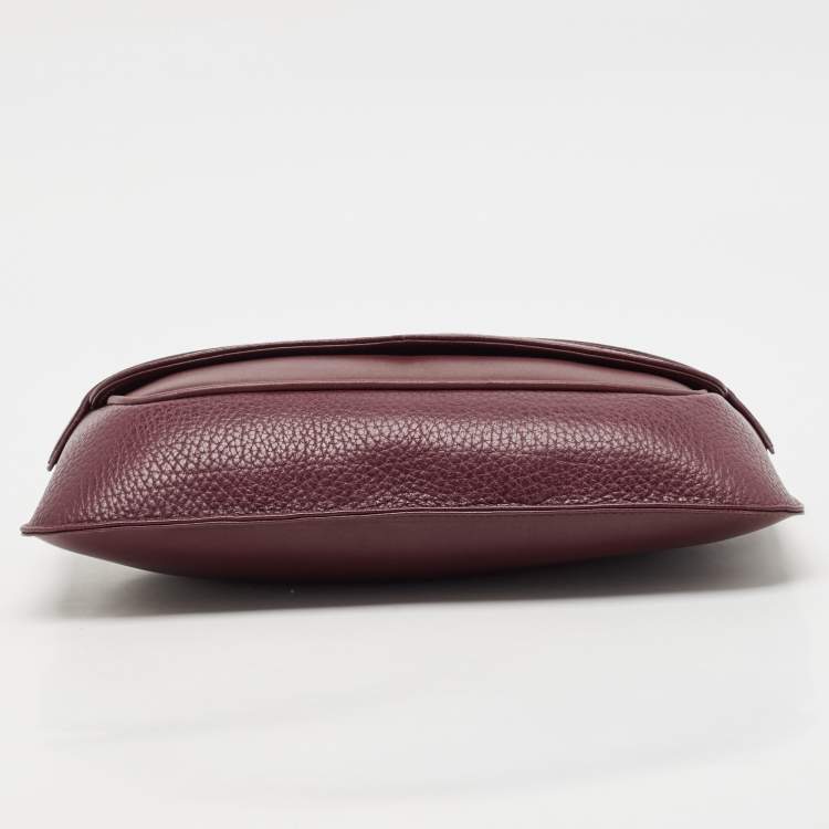 Pre Owned Cartier Red Leather Must de Cartier Clutch