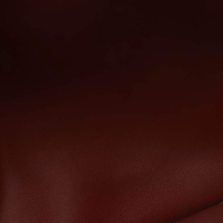 Pre Owned Cartier Burgundy Leather Le Must De Cartier Long Wallet