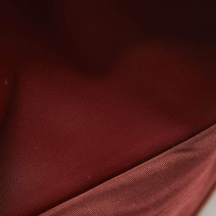 Pre Owned Cartier Burgundy Leather Must de Cartier International Wallet