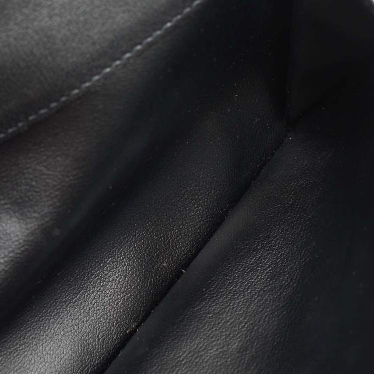 Pre Owned Cartier Black Leather Trinity Continental Wallet