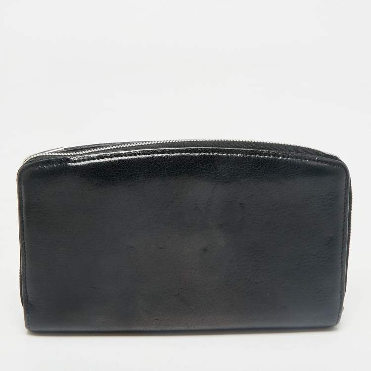 Pre Owned Cartier Black Leather Marcello de Cartier Continental Wallet