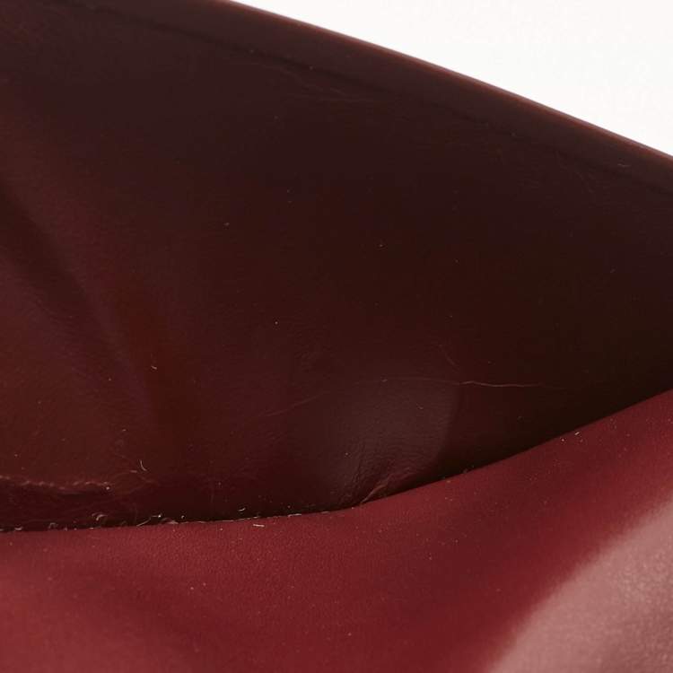 Pre Owned Cartier Burgundy Leather Le Must De Cartier Long Wallet