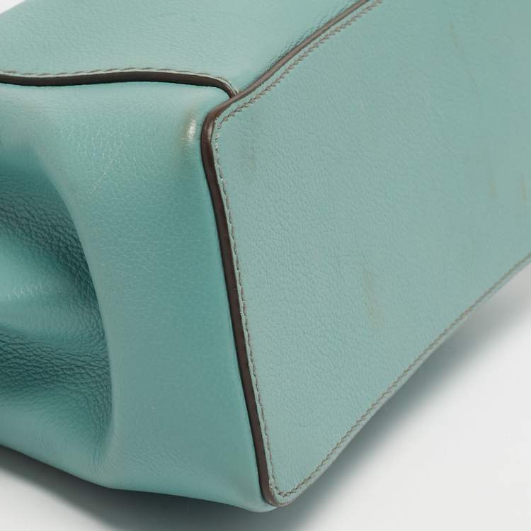 Pre Owned Cartier Green Leather Mini C de Cartier Bag