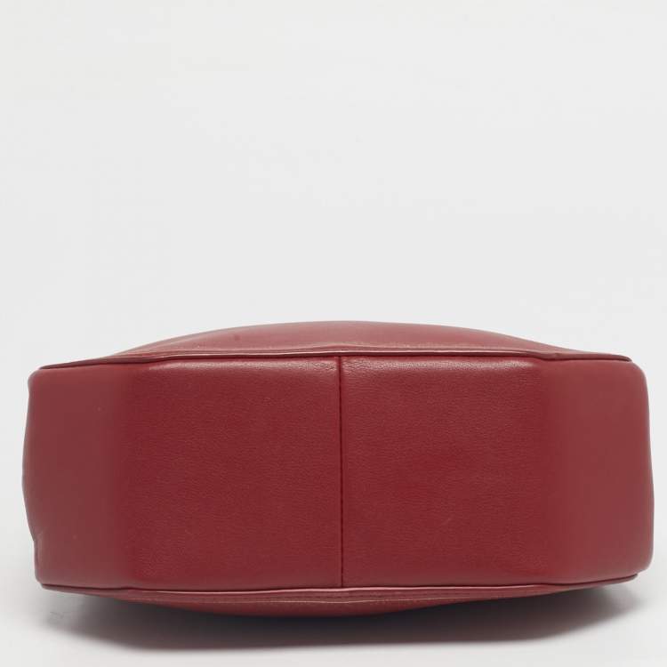 Pre Owned Cartier Red Leather Mini Guirlande de Cartier Top Handle Bag