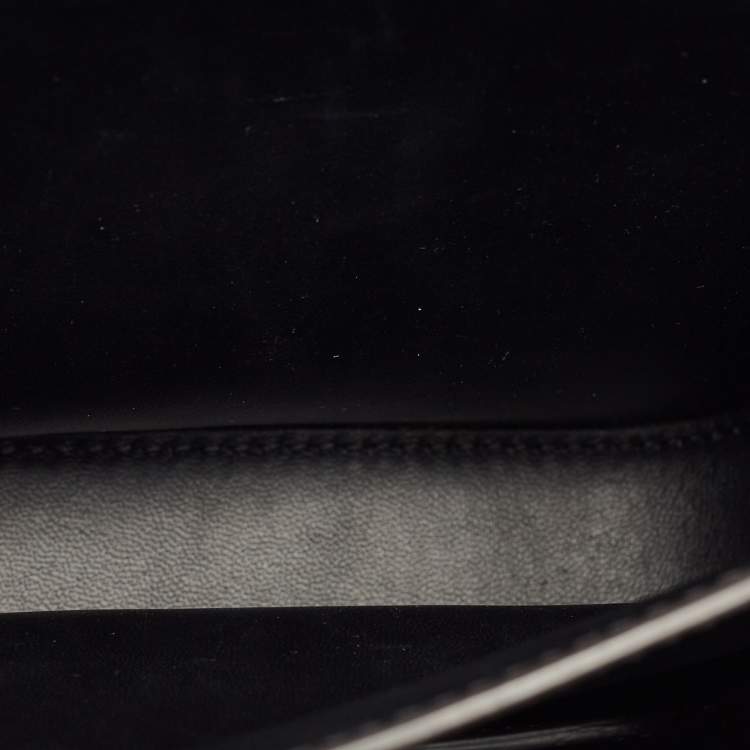 Pre Owned Cartier Black Leather Double C De Cartier Shoulder Bag