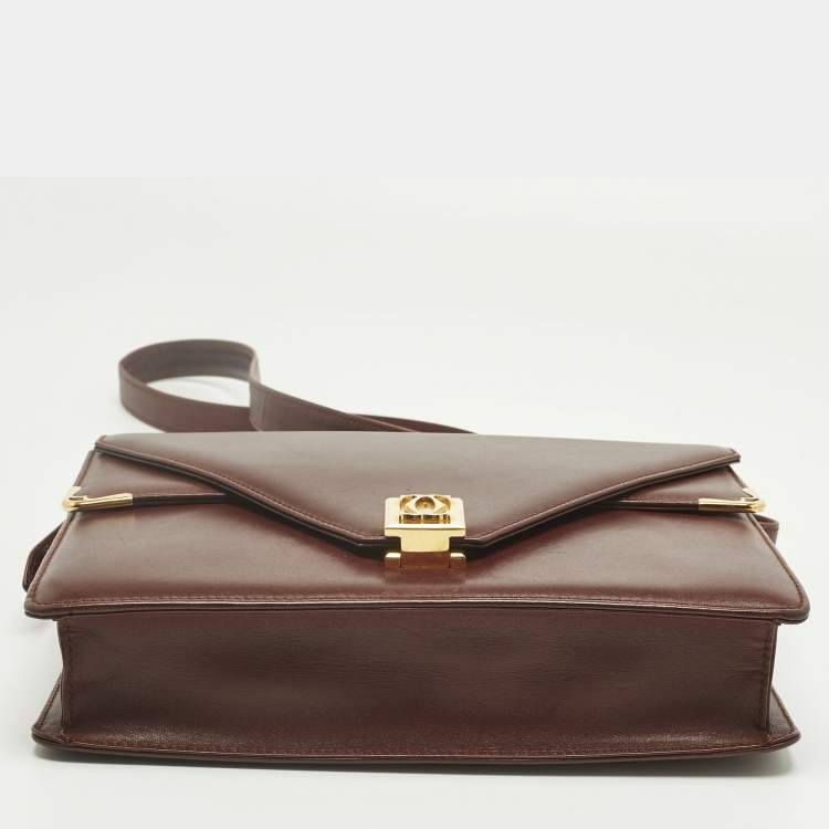 Pre Owned Cartier Red Leather Must de Cartier Shoulder Bag