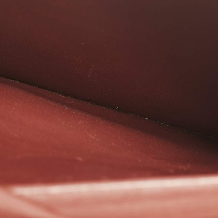 Pre Owned Cartier Red Leather Must de Cartier Shoulder Bag