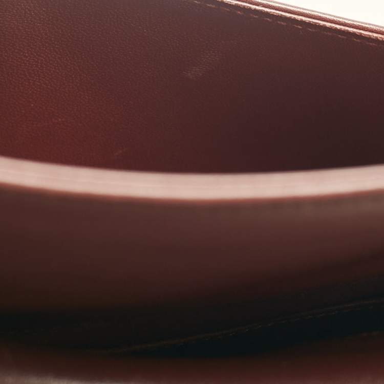 Pre Owned Cartier Red Leather Must de Cartier Shoulder Bag