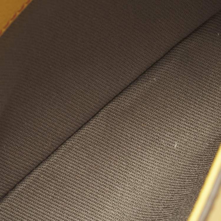 Pre Owned Cartier Yellow Leather Mini C de Cartier Bag