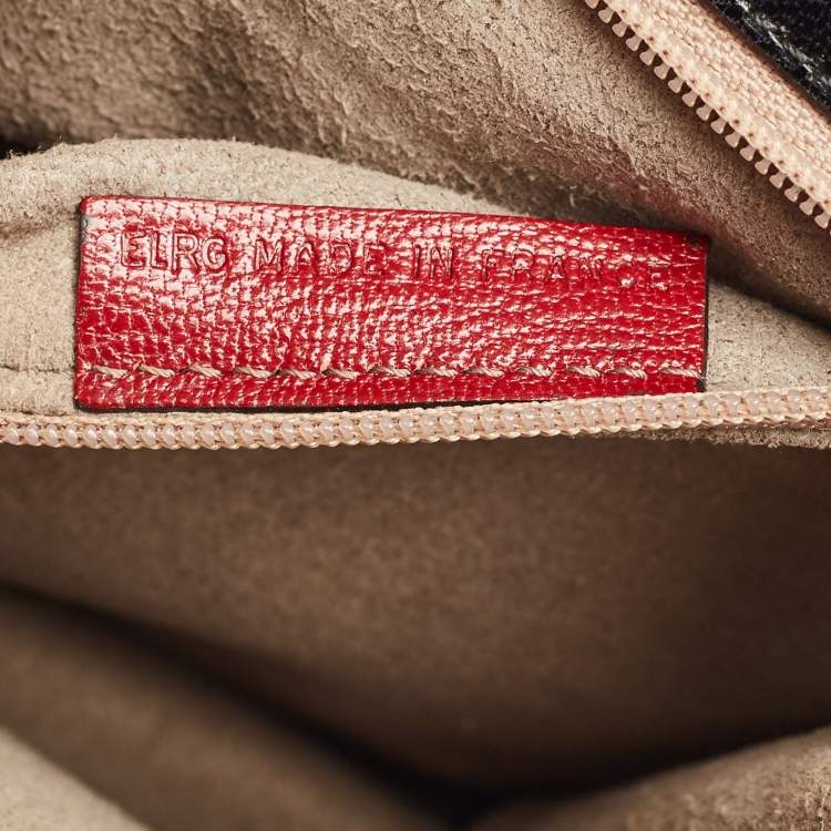 Pre Owned Cartier Envelope Red Leather Shoulder Bag