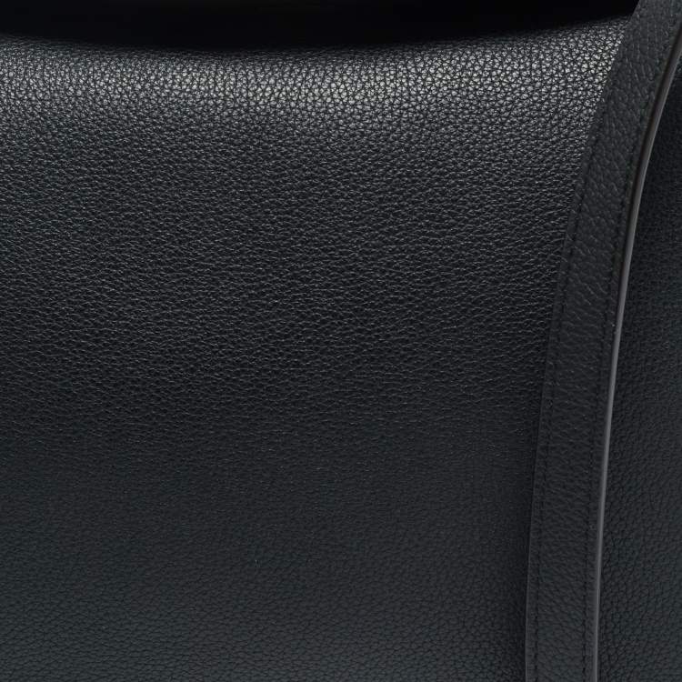 Pre Owned Cartier Trinity Handle Black Leather Shoulder Bag