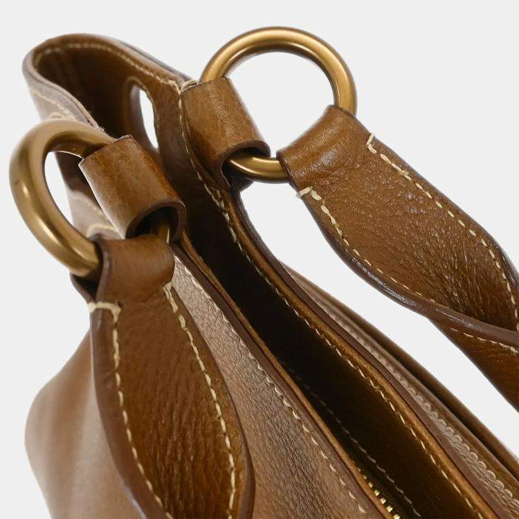 مملوكة مسبقًا Cartier Marcello Brown Leather Shoulder Bag