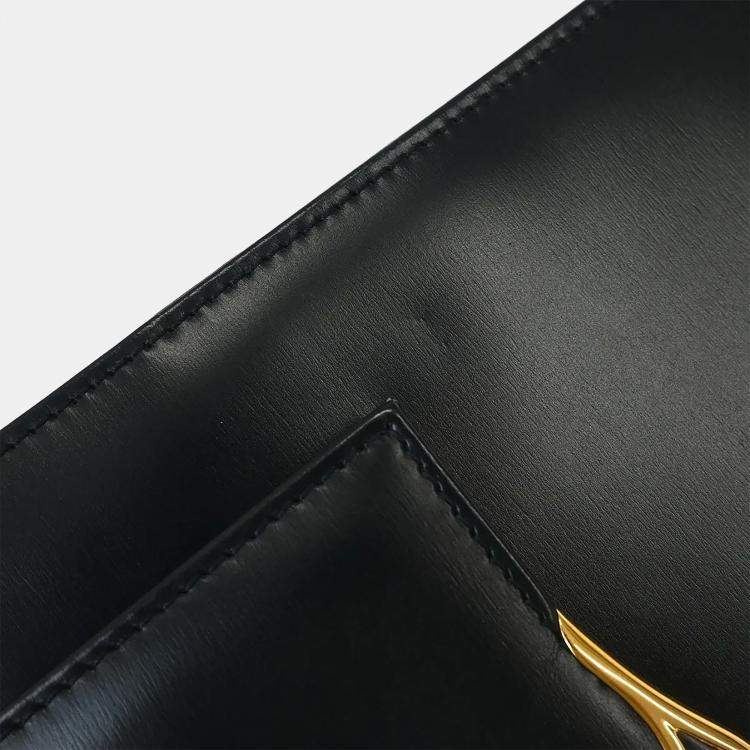 Pre Owned Cartier Sapphire Navy Calfskin Leather Shoulder Bag