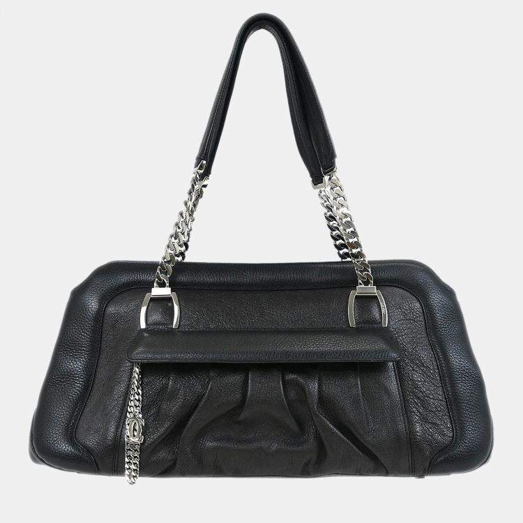 Pre Owned Cartier Black La Dona Chain Shoulder Bag
