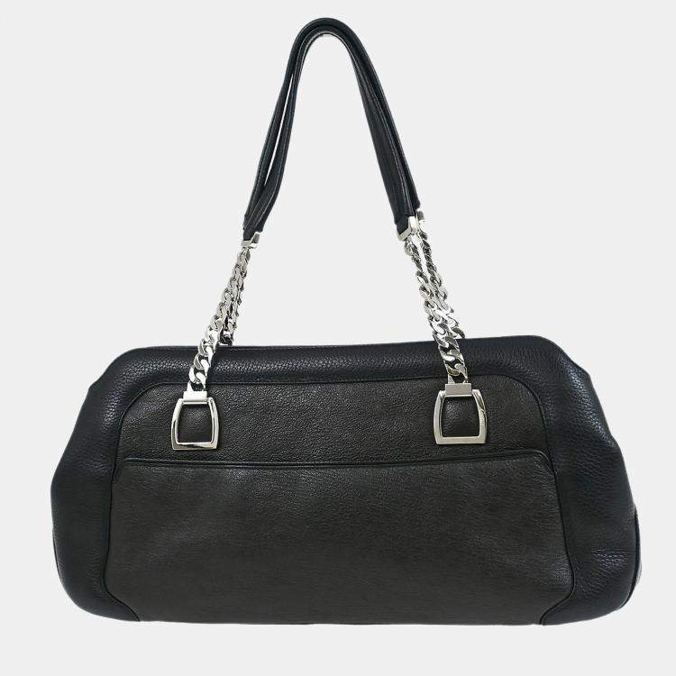 Pre Owned Cartier Black La Dona Chain Shoulder Bag
