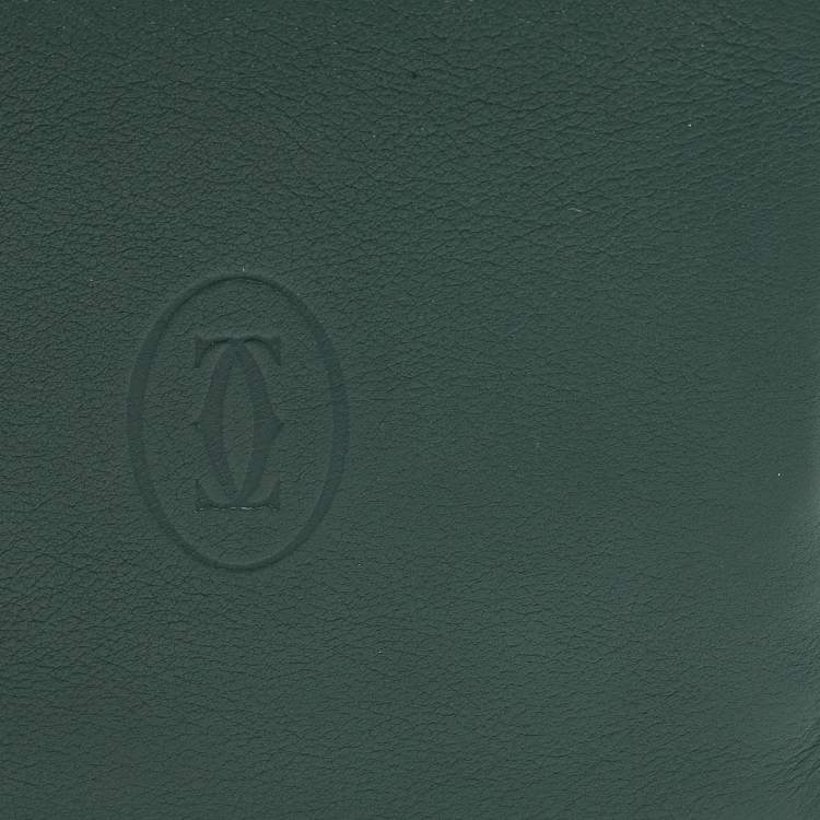 Pre Owned محفظة كارتييه ماست دو كارتييه جلد عنابي ثنائية الطي