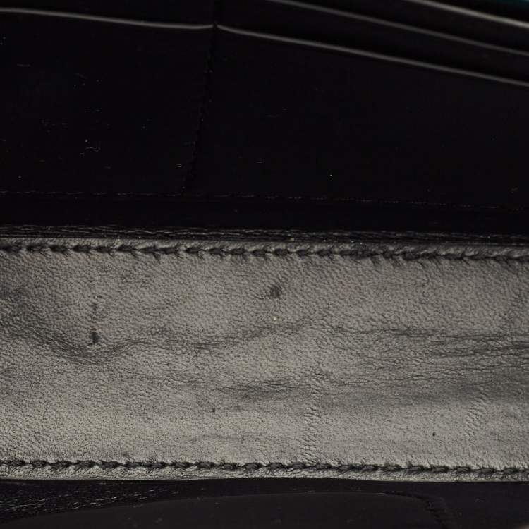 Pre Owned Cartier Double C de Cartier Green Leather Shoulder Bag