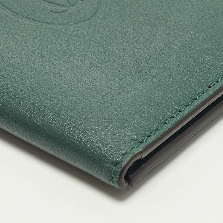 Pre Owned Cartier Must de Cartier Green Leather Card Holder