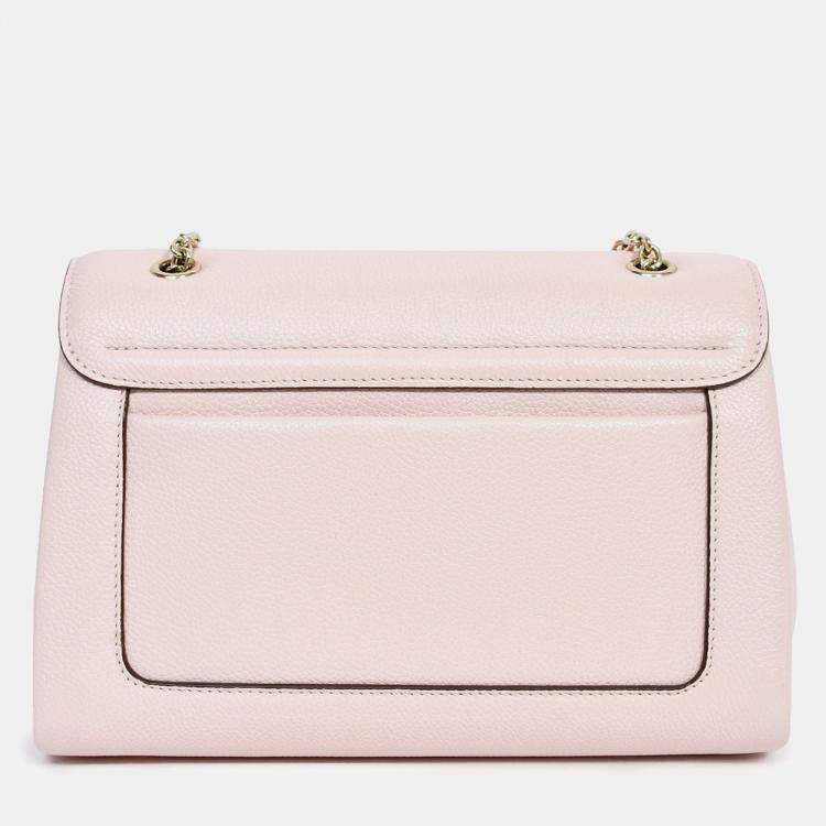 Pre Owned Cartier Pink Leather Small Panthere Graphique Shoulder Bag