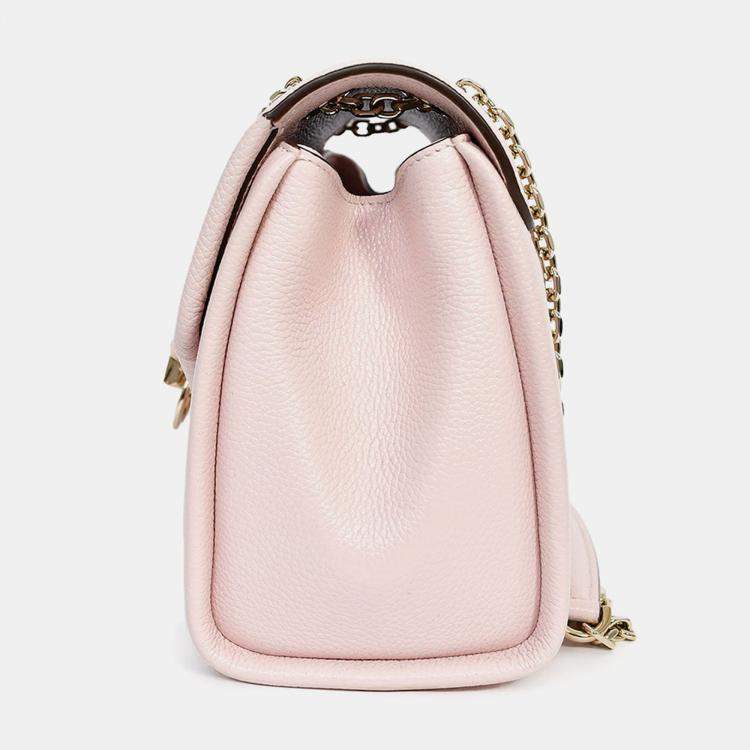 Pre Owned Cartier Pink Leather Small Panthere Graphique Shoulder Bag