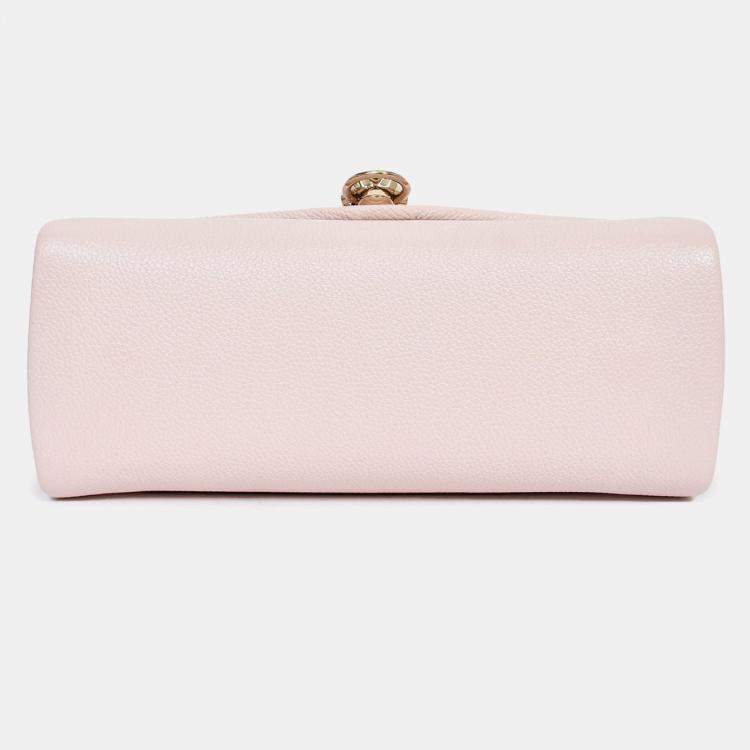 Pre Owned Cartier Pink Leather Small Panthere Graphique Shoulder Bag