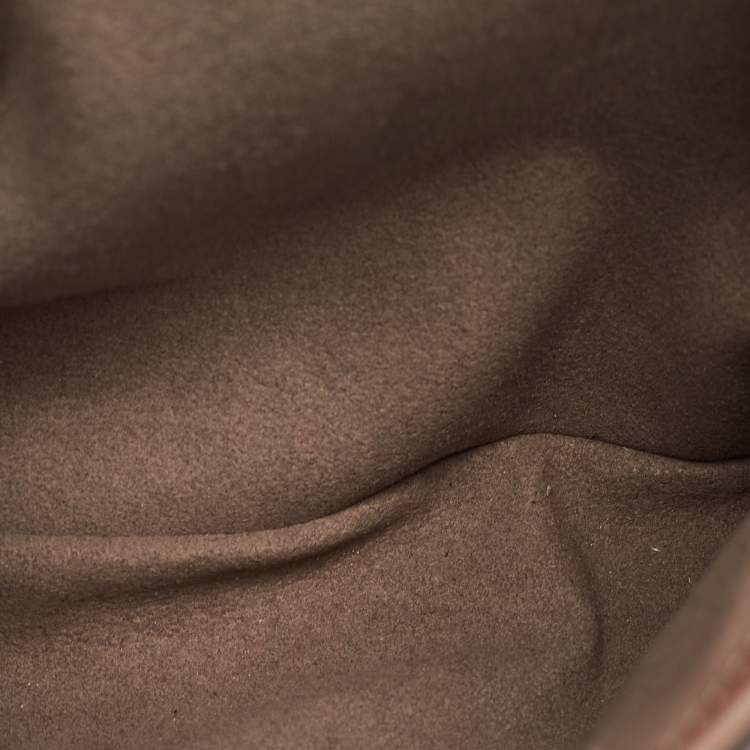 Pre Owned Cartier Feminine Line Beige Leather, Patent Leather and Snakeskin Classic Chain Shoulder Bag